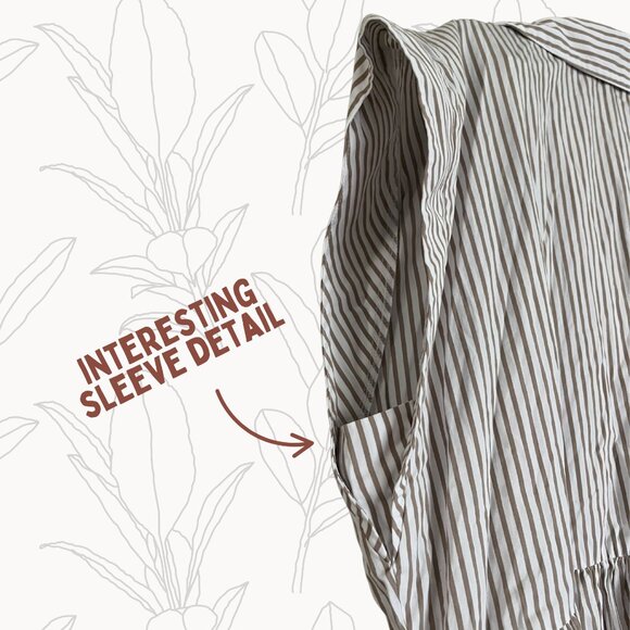 Nordstrom Striped Button-Down Midi Dress – Size 2X - Picture 8 of 8